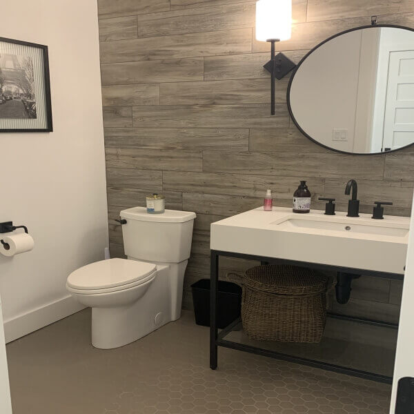 Simple Wood Bathroom